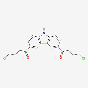 B8515019 1,1'-(9H-Carbazole-3,6-diyl)bis(4-chlorobutan-1-one) CAS No. 53428-18-5