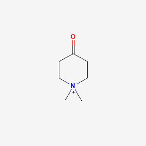molecular formula C7H14NO+ B8515026 1,1-Dimethyl-4-oxopiperidinium CAS No. 131703-79-2