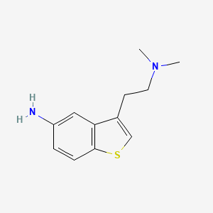molecular formula C12H16N2S B8515068 5-amino-3-(N',N'-dimethyl-2-aminoethyl)benzothiophene 