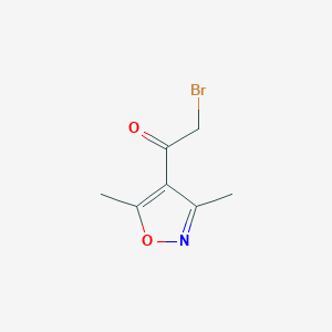 molecular formula C7H8BrNO2 B8515101 2-Bromo-1-(3,5-dimethylisoxazol-4-yl)ethanone 