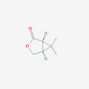 molecular formula C7H10O2 B8515106 (1r,5s)-6,6-Dimethyl-3-oxabicyclo[3.1.0]hexan-2-one CAS No. 71565-25-8