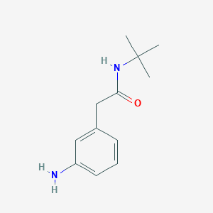 molecular formula C12H18N2O B8515125 2-(3-aminophenyl)-N-tert-butylacetamide 