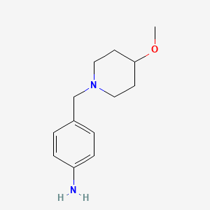 4-(4-Methoxypiperidinomethyl)-aniline