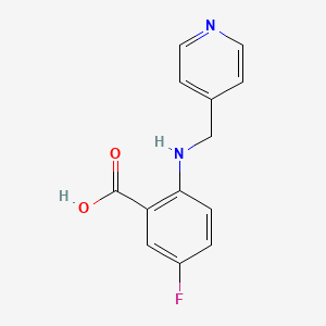 molecular formula C13H11FN2O2 B8515159 5-Fluoro-2-[(pyridin-4-ylmethyl)-amino]-benzoic acid 