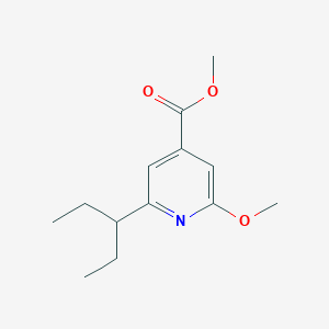 molecular formula C13H19NO3 B8515169 2-(1-Ethyl-propyl)-6-methoxy-isonicotinic acid methyl ester 