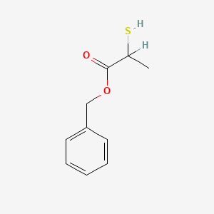 molecular formula C10H12O2S B8515192 Benzyl-2-mercaptopropionate 