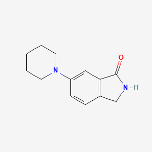 1h-Isoindol-1-one,2,3-dihydro-6-(1-piperidinyl)-