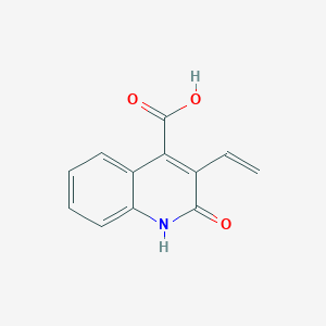 molecular formula C12H9NO3 B8515233 2-Oxo-3-vinyl-1,2-dihydroquinoline-4-carboxylic acid 