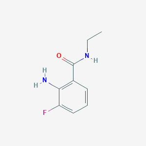 2-amino-N-ethyl-3-fluoro-benzamide