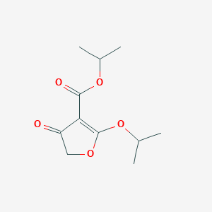 molecular formula C11H16O5 B8515284 Isopropyl 2-isopropoxy-4-oxo-4,5-dihydrofuran-3-carboxylate 