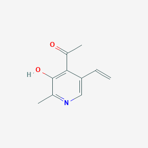 molecular formula C10H11NO2 B8515329 2-Methyl-3-hydroxy-4-acetyl-5-vinylpyridine 