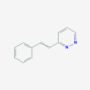 molecular formula C12H10N2 B8515345 3-(2-Phenylethenyl)pyridazine 