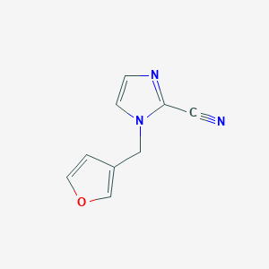 molecular formula C9H7N3O B8515407 2-cyano-1-(3-furylmethyl)-1H-imidazole 