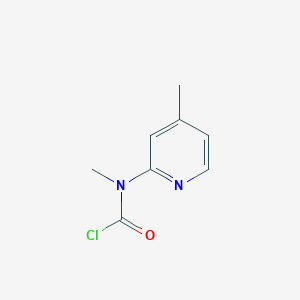 molecular formula C8H9ClN2O B8515410 N-methyl-N-(4-methyl-2-pyridyl)carbamoyl chloride 