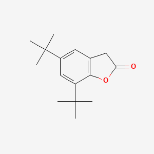 molecular formula C16H22O2 B8515465 5,7-di-tert-butyl-3H-benzofuran-2-one 
