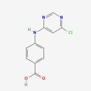 4-[(6-chloropyrimidin-4-yl)amino]benzoic acid