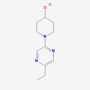 molecular formula C11H17N3O B8515509 1-(5-Ethylpyrazin-2-yl)piperidin-4-ol 