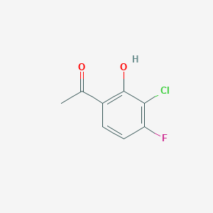 molecular formula C8H6ClFO2 B8515522 1-(3-Chloro-4-fluoro-2-hydroxyphenyl)ethanone 