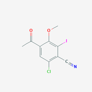 4-Acetyl-6-chloro-2-iodo-3-methoxybenzonitrile