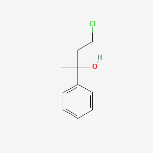 molecular formula C10H13ClO B8515553 4-Chloro-2-phenylbutan-2-ol 