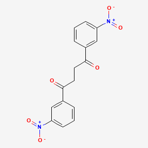 molecular formula C16H12N2O6 B8515594 1,4-Bis(3-nitrophenyl)butane-1,4-dione CAS No. 55959-76-7