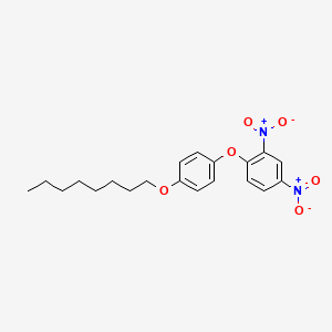 molecular formula C20H24N2O6 B8515598 2,4-Dinitro-1-[4-(octyloxy)phenoxy]benzene CAS No. 686288-93-7