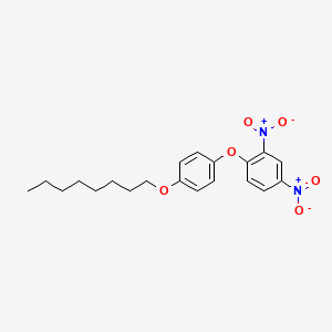 B8515598 2,4-Dinitro-1-[4-(octyloxy)phenoxy]benzene CAS No. 686288-93-7