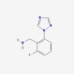 2-Fluoro-6-[1,2,4]triazol-1-yl-benzylamine