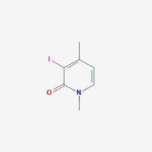 molecular formula C7H8INO B8515620 1,4-dimethyl-3-iodo-2(1H)-pyridone 