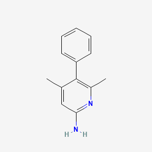 molecular formula C13H14N2 B8515623 4,6-Dimethyl-5-phenyl-2-pyridylamine CAS No. 84596-26-9