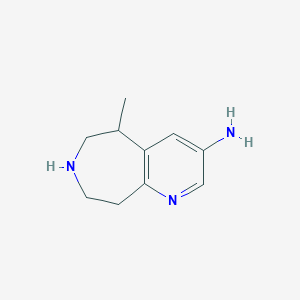 molecular formula C10H15N3 B8515698 5-methyl-6,7,8,9-tetrahydro-5H-pyrido[2,3-d]azepin-3-amine 