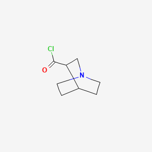 molecular formula C8H12ClNO B8515706 1-Azabicyclo[2.2.2]octane-3-carbonyl chloride 