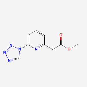 methyl 2-[6-(tetrazol-1-yl)pyridin-2-yl]acetate