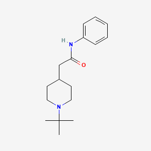 molecular formula C17H26N2O B8515776 2-(1-tert-Butyl-piperidin-4-yl)-N-phenyl-acetamide 