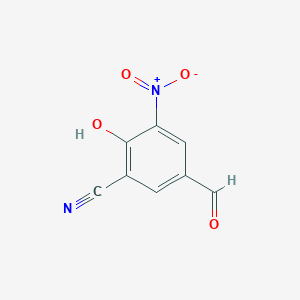 molecular formula C8H4N2O4 B8515783 5-Formyl-2-hydroxy-3-nitrobenzonitrile 