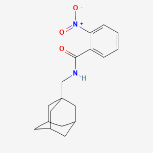 molecular formula C18H22N2O3 B8515964 2-nitro-N-(tricyclo[3.3.1.13,7]dec-1-ylmethyl)-benzamide 