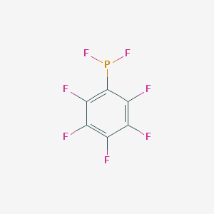 B085160 Phosphonous difluoride, (pentafluorophenyl)- CAS No. 13175-72-9