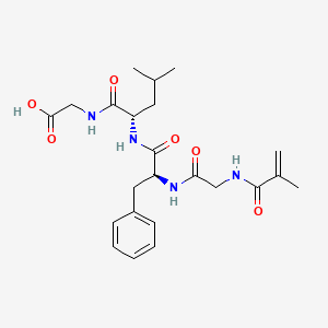 molecular formula C23H32N4O6 B8516035 N-methacryloylglycylphenylalanylleucylglycine CAS No. 439115-36-3