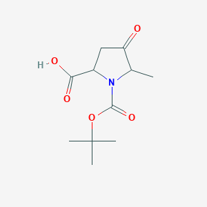 1-(tert-Butoxycarbonyl)-5-methyl-4-oxopyrrolidine-2-carboxylicacid