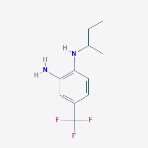 molecular formula C11H15F3N2 B8516078 N1-sec-butyl-4-trifluoromethylbenzene-1,2-diamine 
