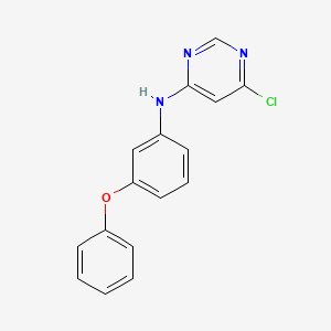 molecular formula C16H12ClN3O B8516092 6-chloro-N-(3-phenoxyphenyl)pyrimidine-4-amine 