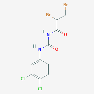 molecular formula C10H8Br2Cl2N2O2 B8516096 2,3-Dibromo-N-[(3,4-dichlorophenyl)carbamoyl]propanamide CAS No. 57647-66-2