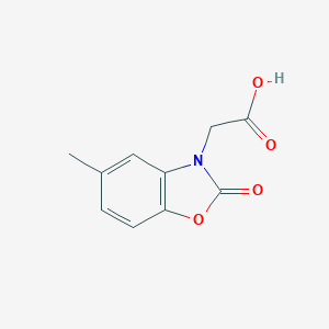 molecular formula C10H9NO4 B085161 (5-甲基-2-氧代-1,3-苯并恶唑-3(2H)-基)乙酸 CAS No. 767304-83-6