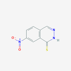 molecular formula C8H5N3O2S B8516109 7-nitro-1(2H)-phthalazinethione 