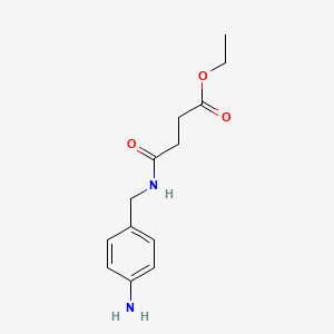 molecular formula C13H18N2O3 B8516111 Ethyl 4-((4-aminobenzyl)amino)-4-oxobutanoate 