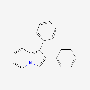 molecular formula C20H15N B8516138 1,2-Diphenylindolizine 