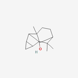 molecular formula C14H22O B8516204 2,2,5a-Trimethyloctahydro-3,6-methanocyclopropa[a]inden-1b(1H)-ol CAS No. 62731-84-4