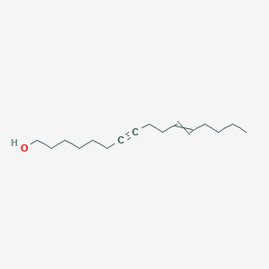 molecular formula C16H28O B8516256 Hexadec-11-EN-7-YN-1-OL CAS No. 53963-08-9