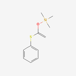 molecular formula C11H16OSSi B8516264 Silane, trimethyl[[1-(phenylthio)ethenyl]oxy]- CAS No. 80675-54-3