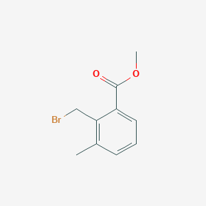 molecular formula C10H11BrO2 B8516275 Methyl 2-(bromomethyl)-3-methylbenzoate 